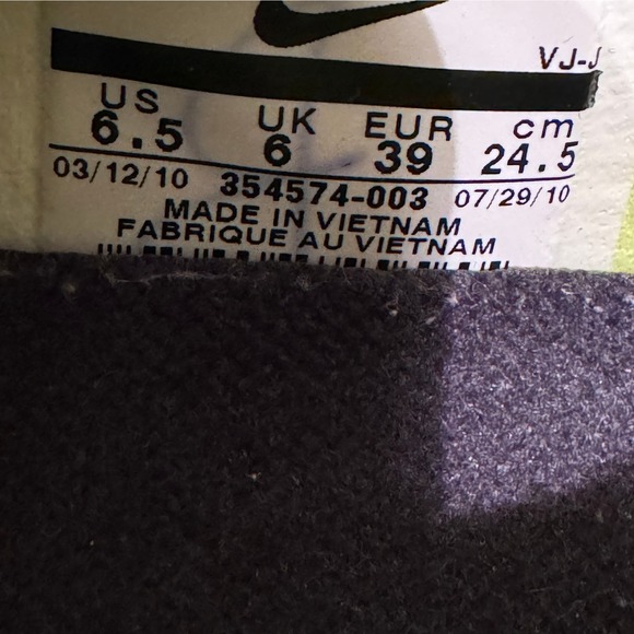 Nike Free 3.0 V2 Running Sneakers 354574-003 Lace Up‎ Low Top Black Green 6.5 - Picture 8 of 8